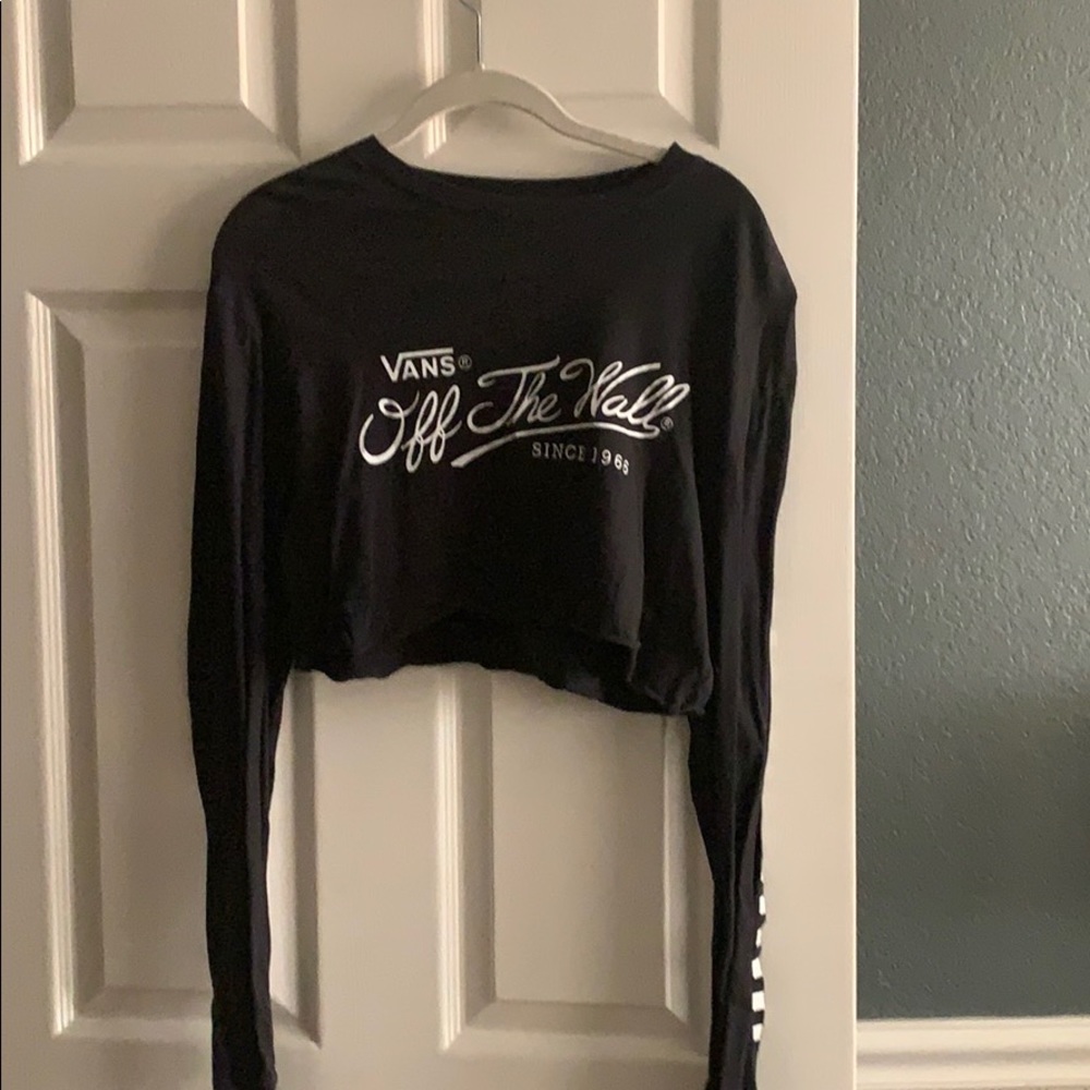 Vans long sleeve crop top
